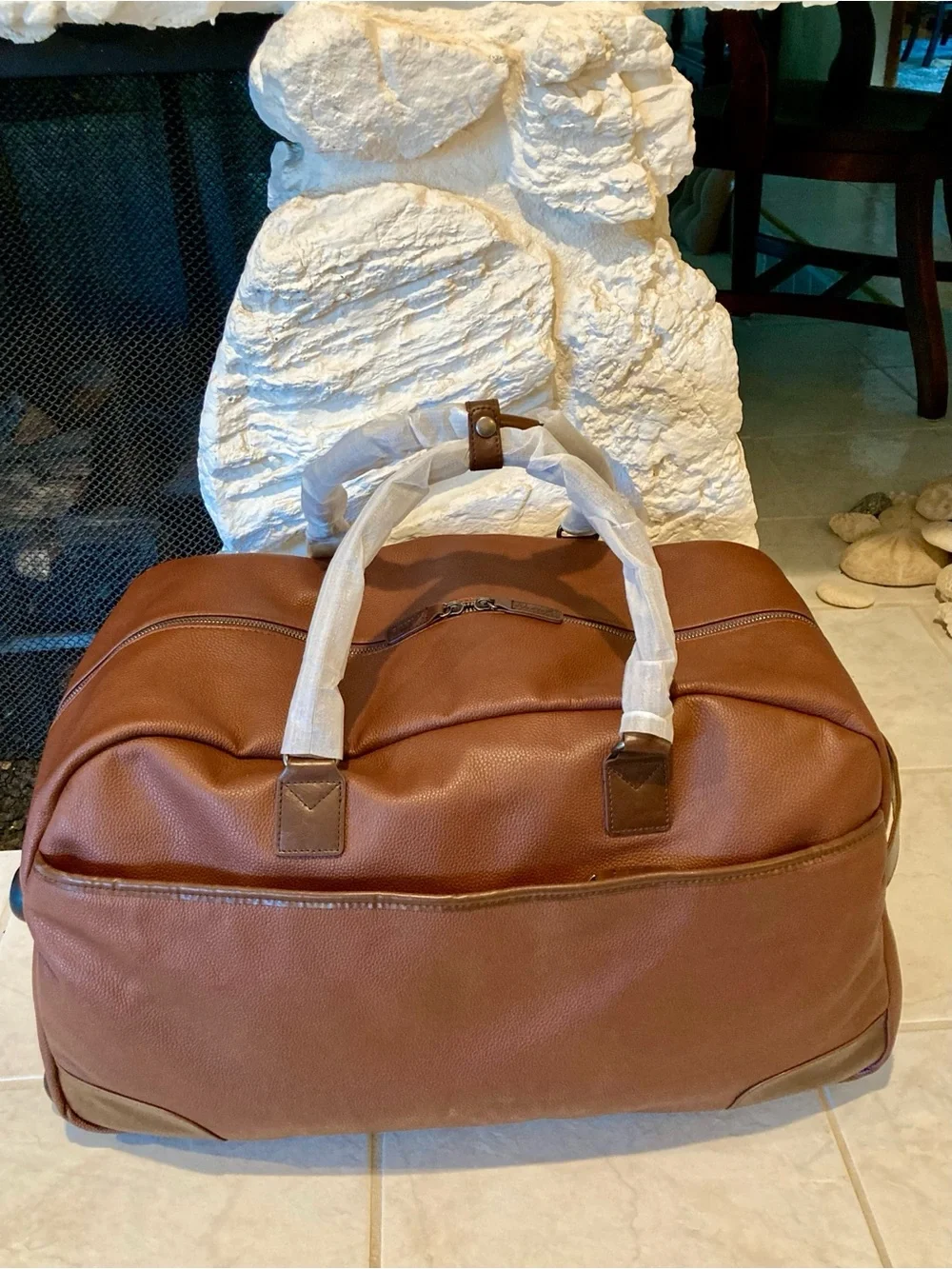 NWOT Davidson rolling duffel bag by “Brouk” and Co.